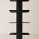 Brown lacquered welded steel wall shelf - Sleek / minimalist design
