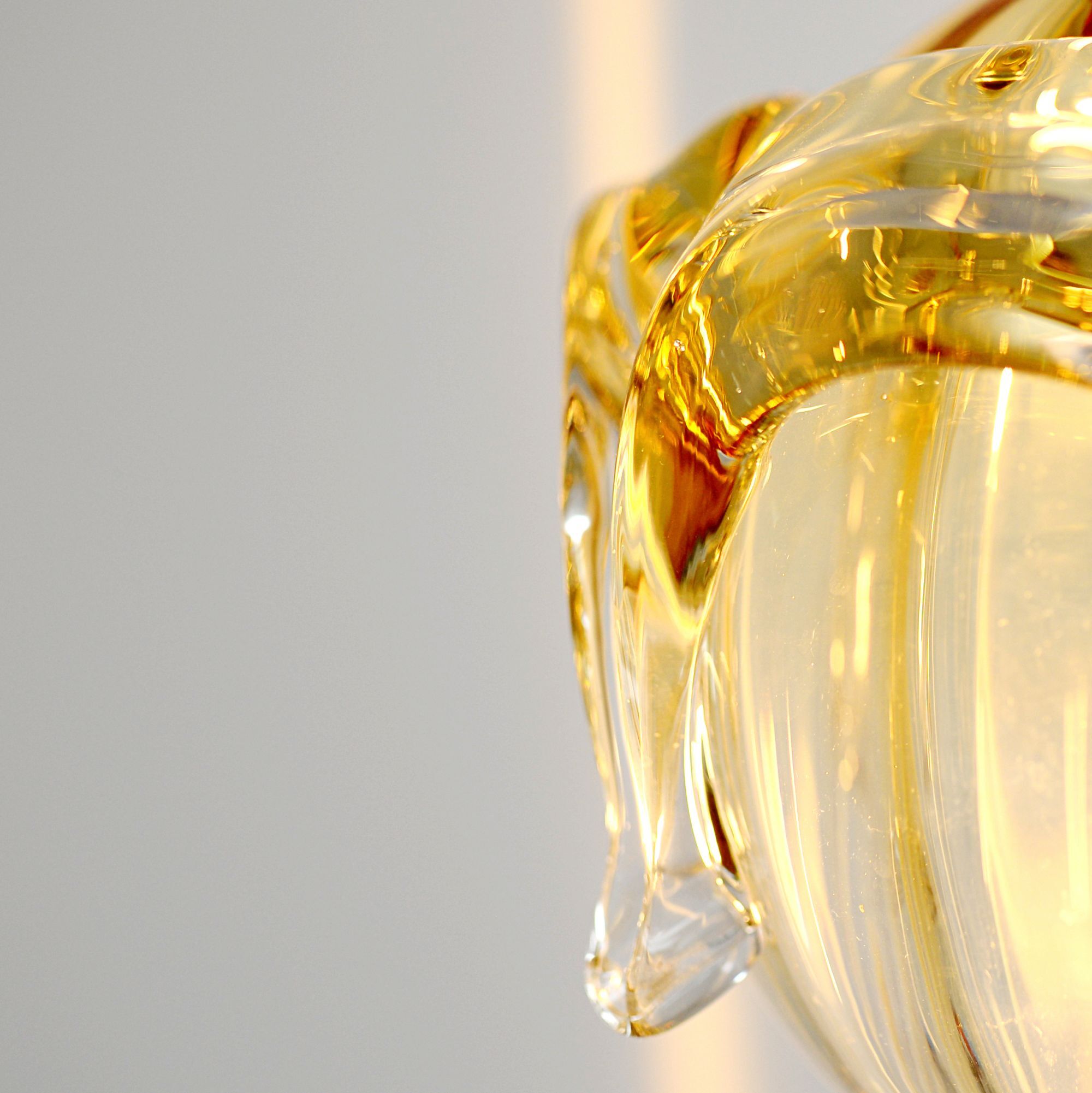 Glass Doria lamp, Germany, 1970s