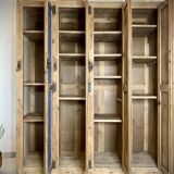 Ancien vestiaire en bois 4 portes