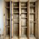 Old wooden cloakroom 4 doors