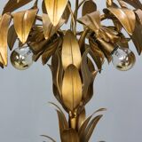 Hollywood regency Hans Kogl palm tree table lamp metal gold gilt 1970
