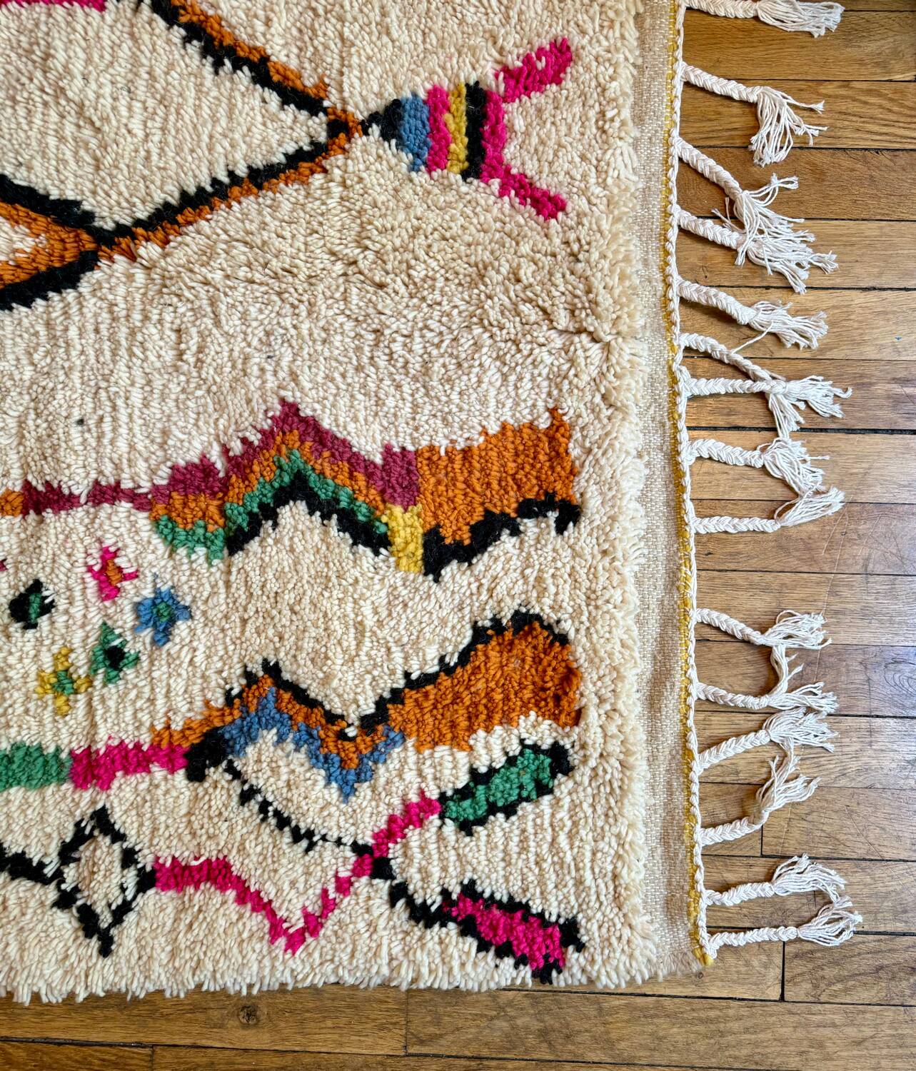 Berber rug 100% wool 154 x 152