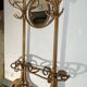 Double curved wood mirror coat rack by michael thonet gebrüder / freres, 1888