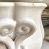 Centerpiece, white earthenware soup tureen