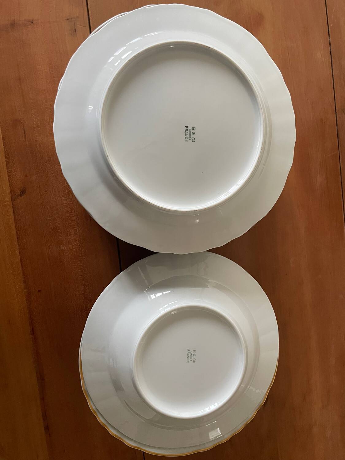 Limoges porcelain plates