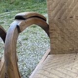 Pair of Art Deco colonial armchairs