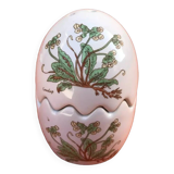 Salière / Poivrière  Céramique forme Oeuf  Décor Couslip (primevère)