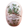 Egg-shaped ceramic salt and pepper shakers with Couslip decor (primrose)