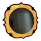 PAN Keramik illuminated ceramic wall mirror, West Germany, 1970s
