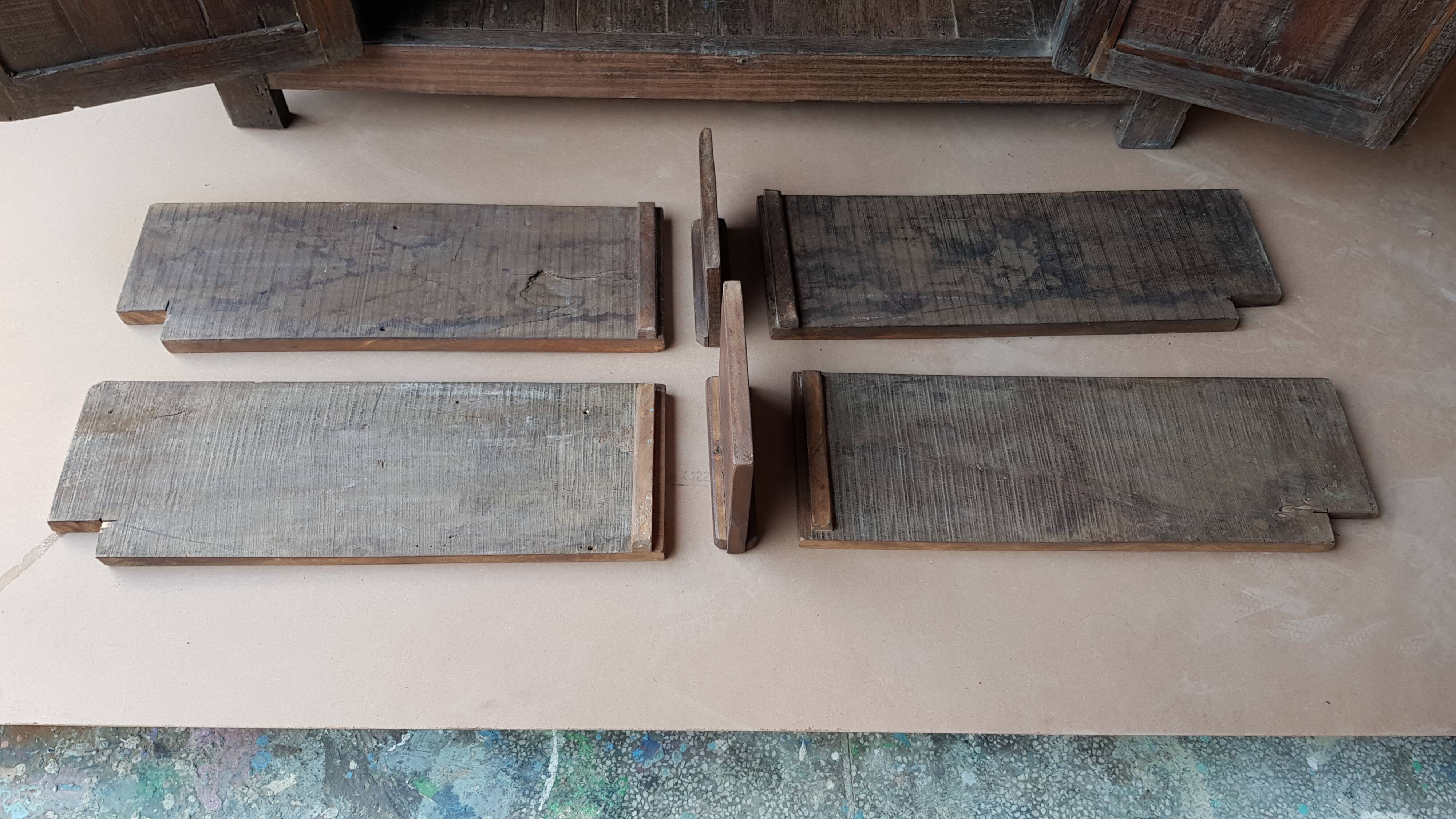 Ancient tribal buffet in Burmese teak