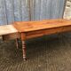 Antique farmhouse table in solid cherry wood in Louis Philippe style.