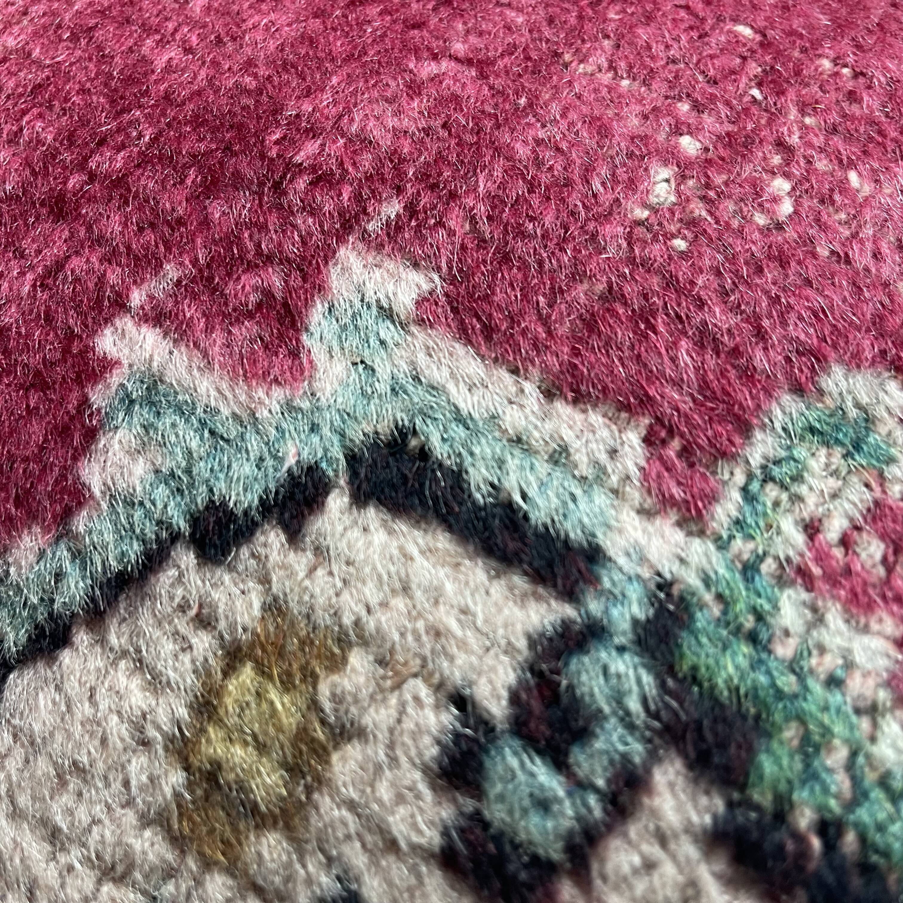 Vintage turkish rug cushion cover, 30 x 50 cm