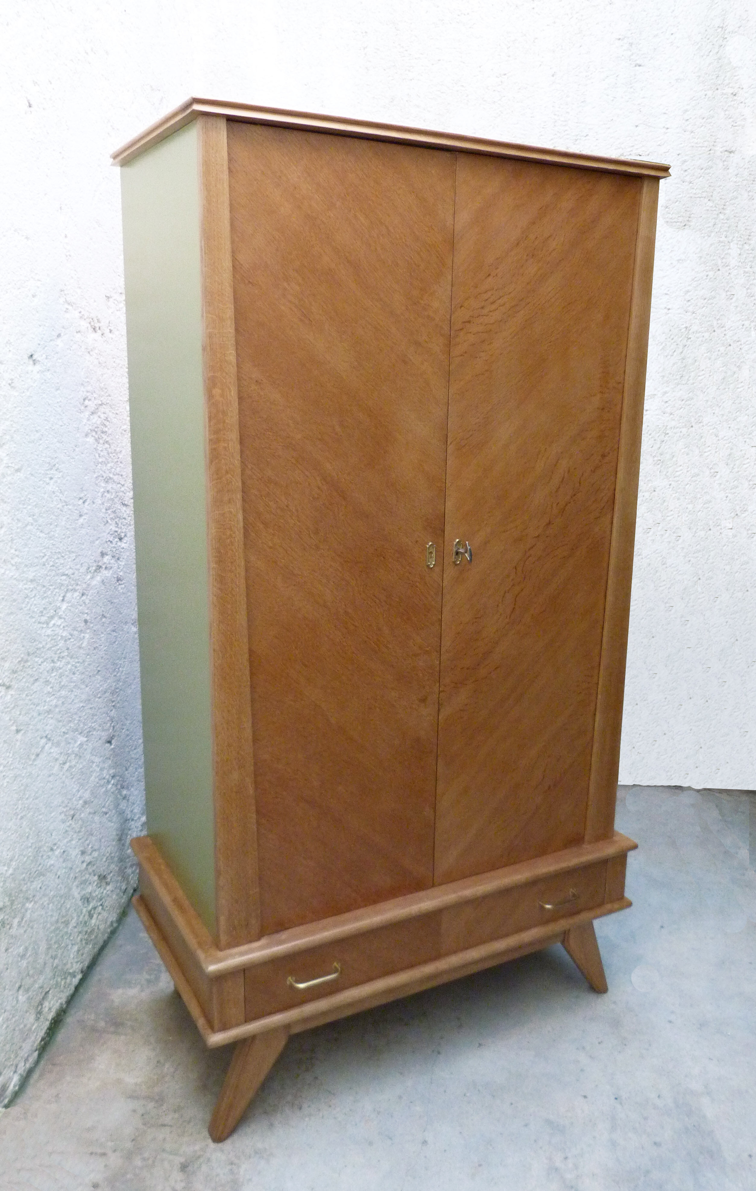 Vintage compass feet cabinet