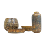 Modern Ensemble from the Mid-Century of 4 Ceramic Pieces Rubus Gunnar Nylund Rörstrand, Sweden