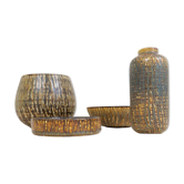 Modern Ensemble from the Mid-Century of 4 Ceramic Pieces Rubus Gunnar Nylund Rörstrand, Sweden