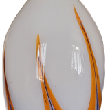 Large vintage red, white and blue Murano glass vase by Carlo Moretti, Italy, 1970s