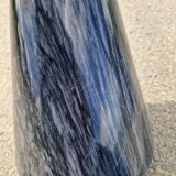 Vintage sculptural coffee table in marble and glass from the 80s