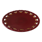 Plat ajouré Saint-Clément par Blanche Letalle mid-Century D 35 cm