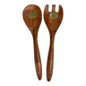 Serving spoons in oriental wood