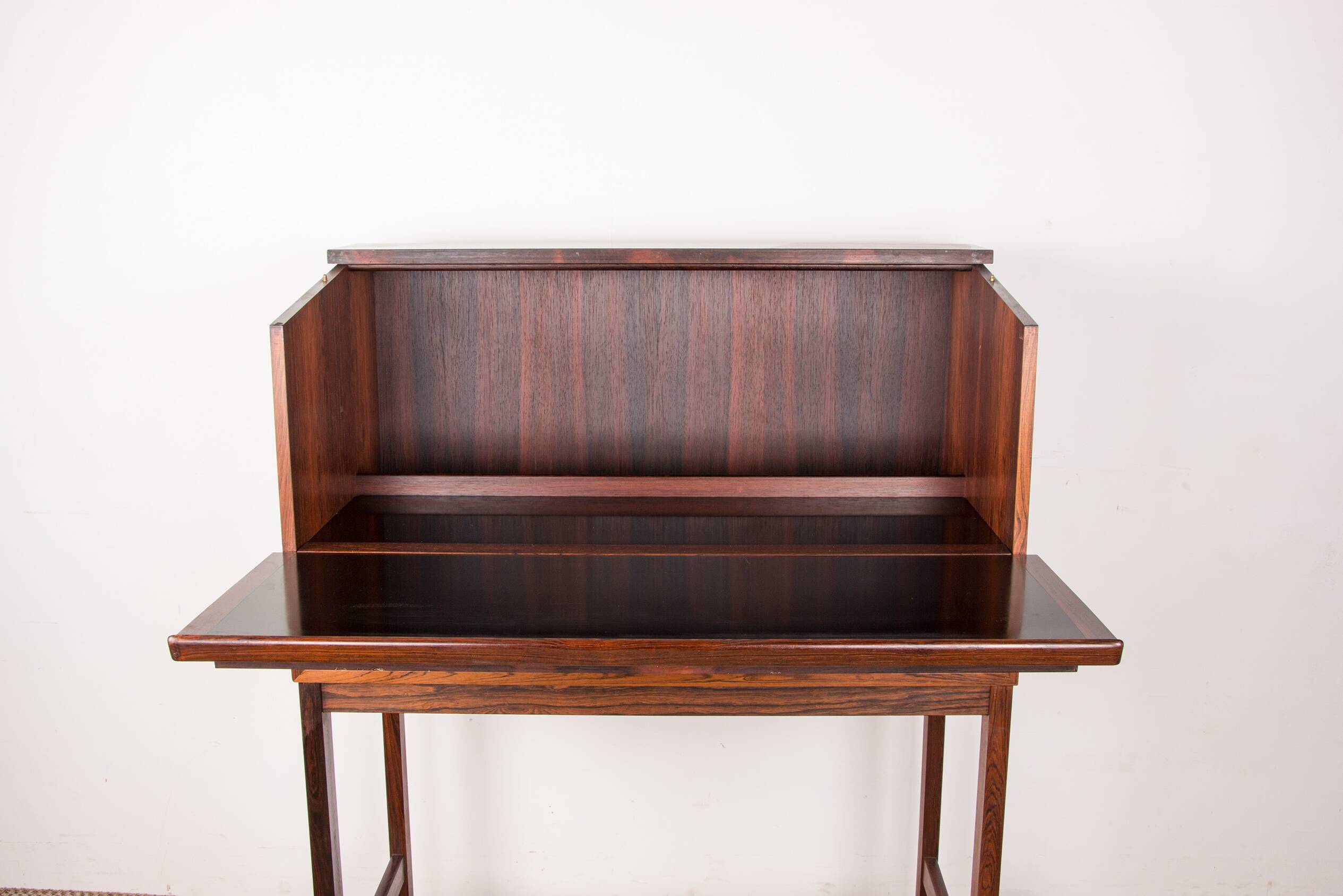 Scriban bar and secretary in Rosewood and Formica by Hans Olsen for CS Mobler 1960.