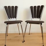 Pair of LeGal vintage petal chairs