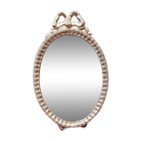 Mini silver medallion mirror