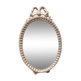 Mini silver medallion mirror