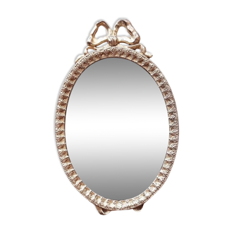 Mini silver medallion mirror