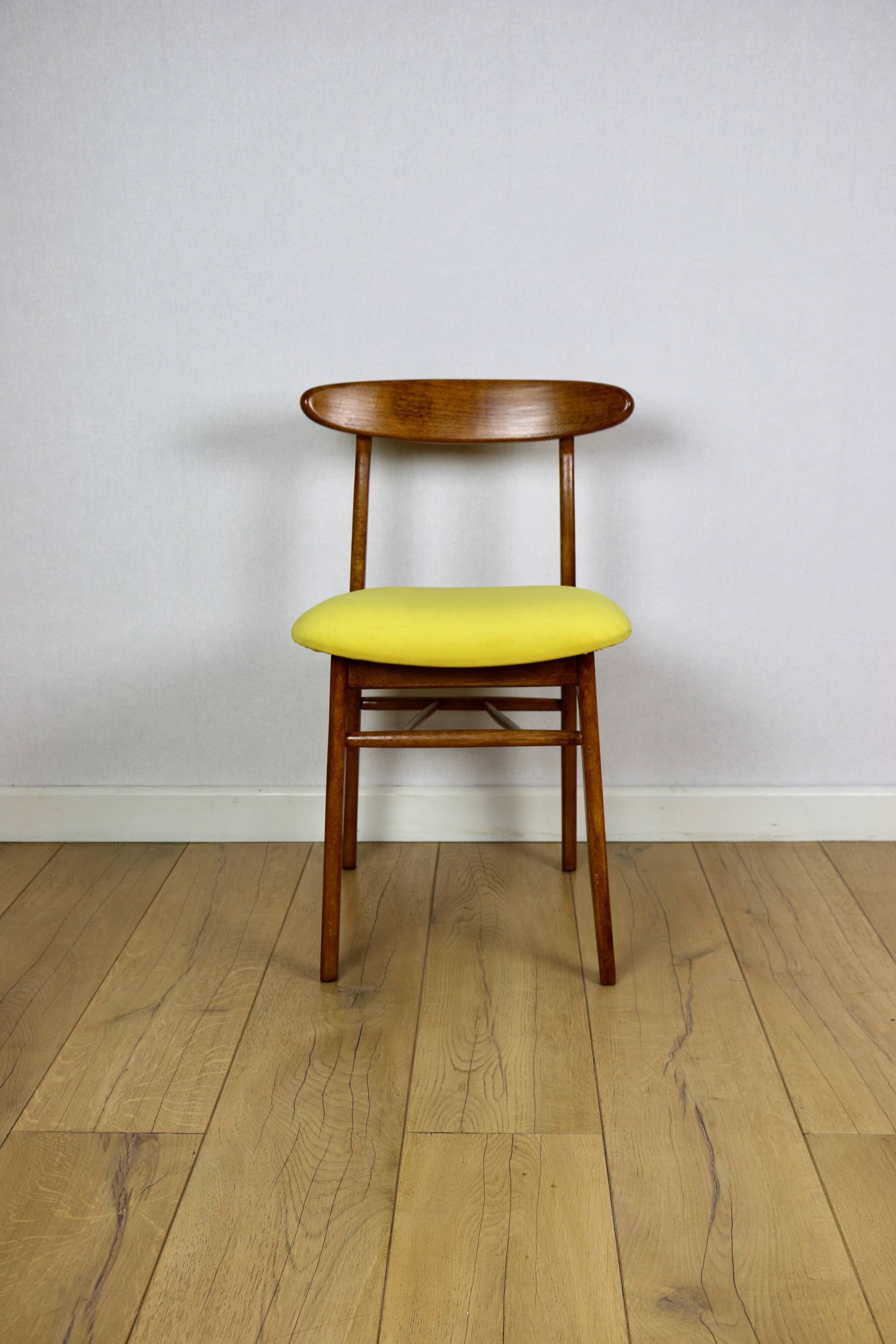 Hałas vintage chairs yellow vintage - set of 4 - great set