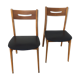 Paire de chaises scandinaves noires