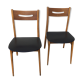 Pair of black scandinavian chairs