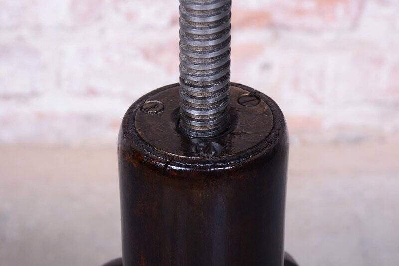 Art Deco Piano Stool in Beech and Iron, Czech, 1940s