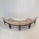 Mid-century round bench in teak Denmark 1960s