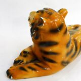 Reclining Tiger Sculpture