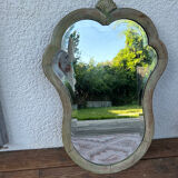 Mermaid wooden mirror
