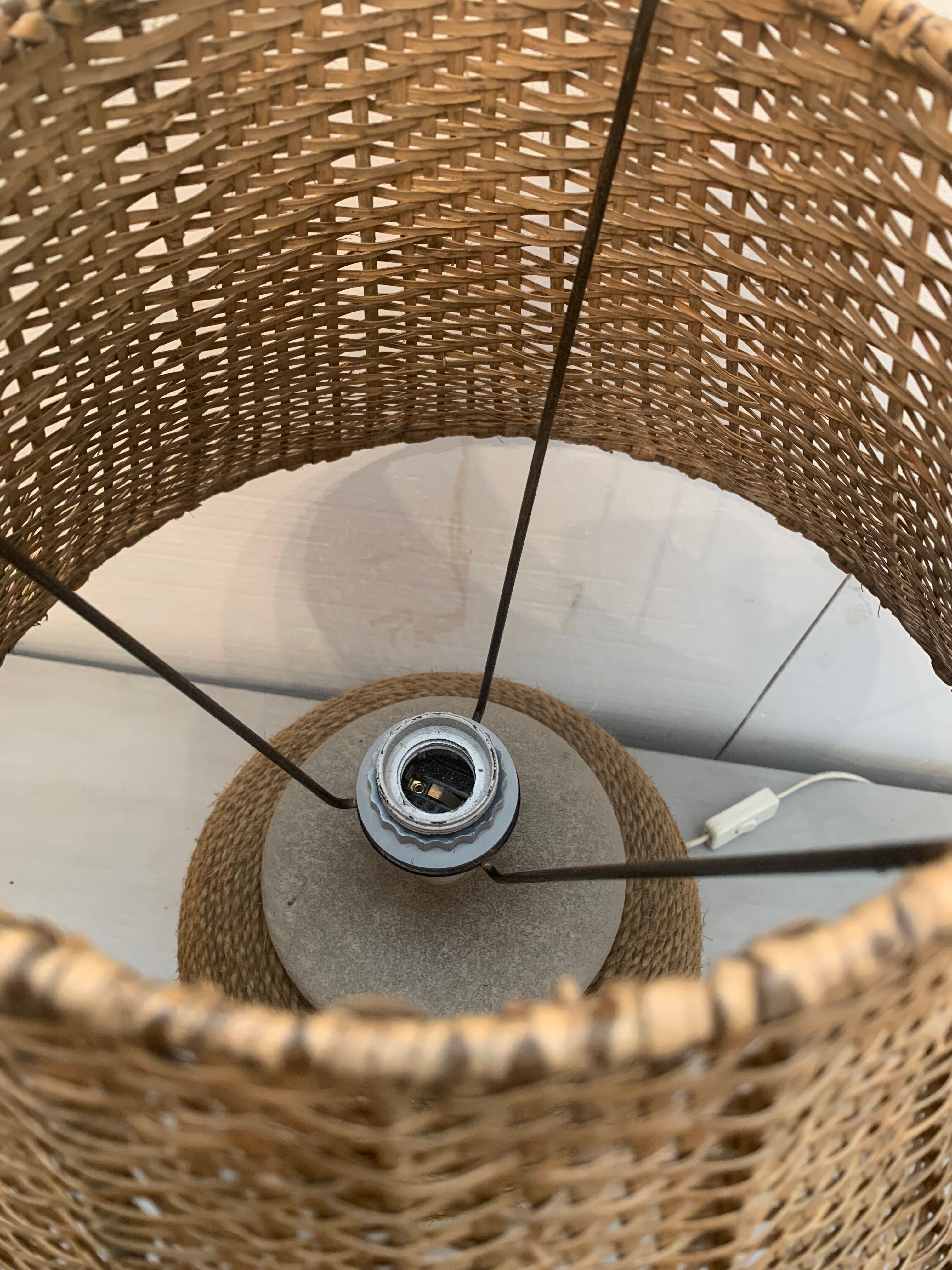 Lamp rope and rattan