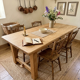 Large farmhouse table in solid ash