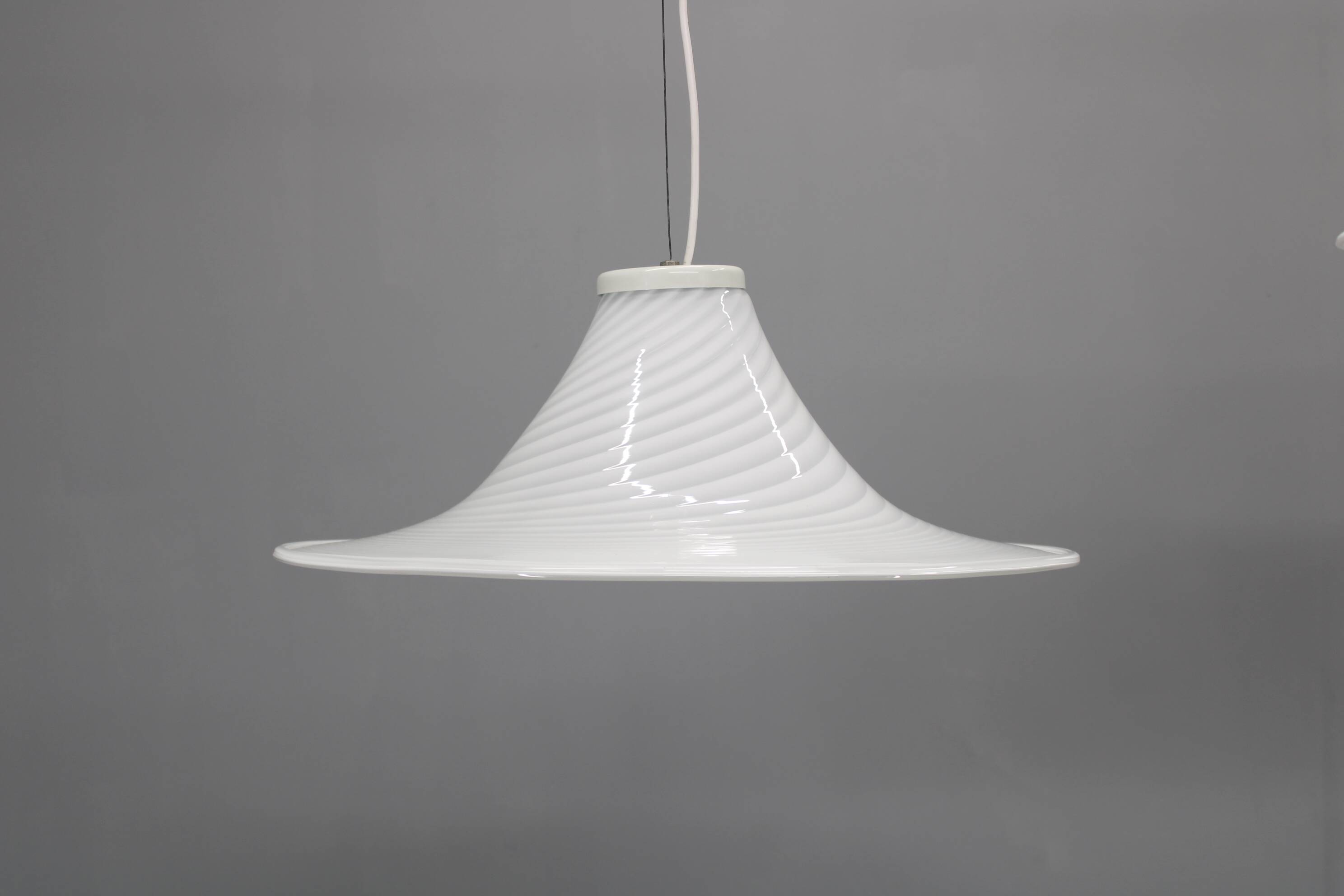 1970s Pair of Italian Pendants by Murano