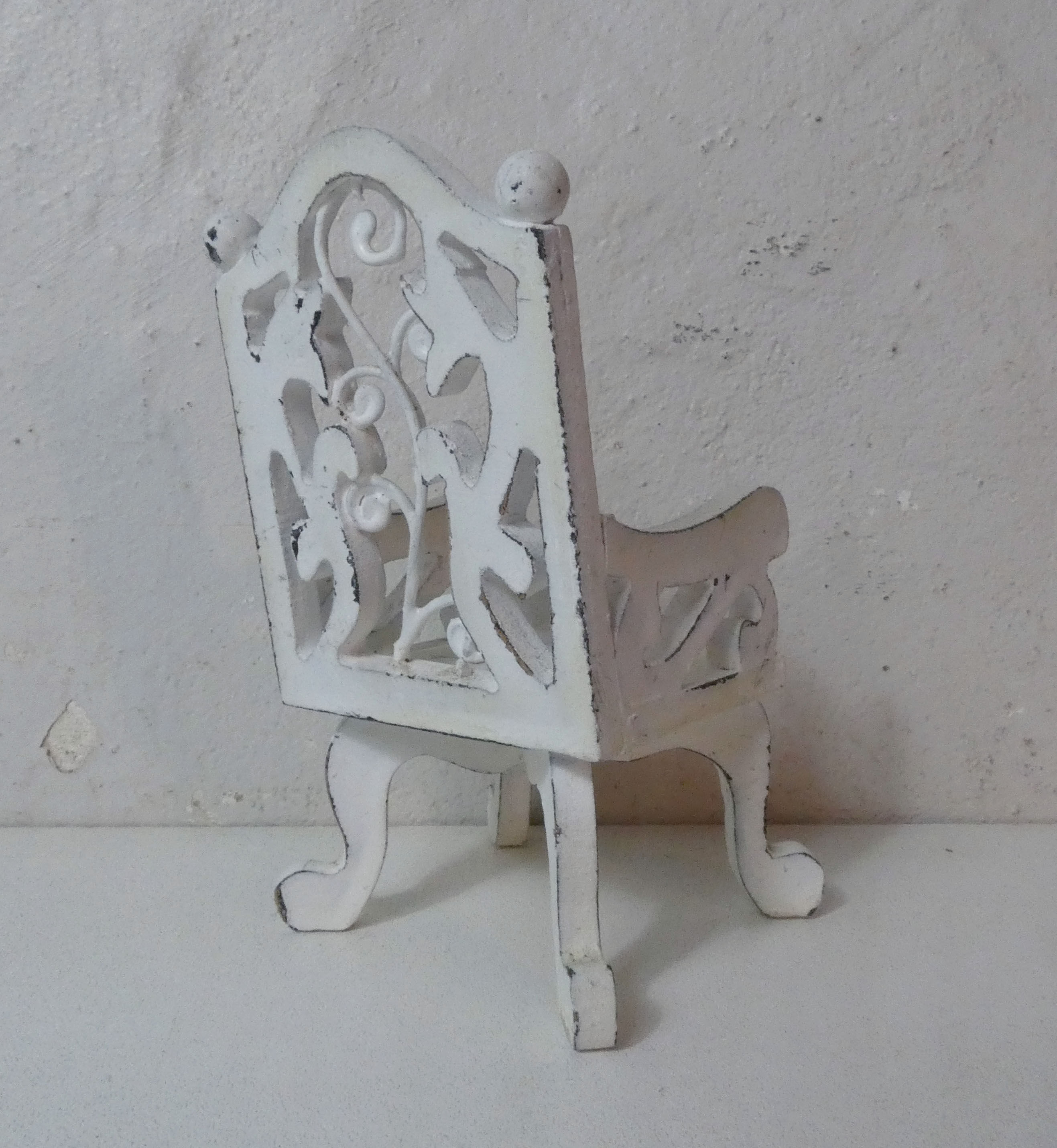 Chair wood and metal for doll's house