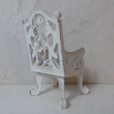 Chair wood and metal for doll's house