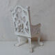 Chair wood and metal for doll's house