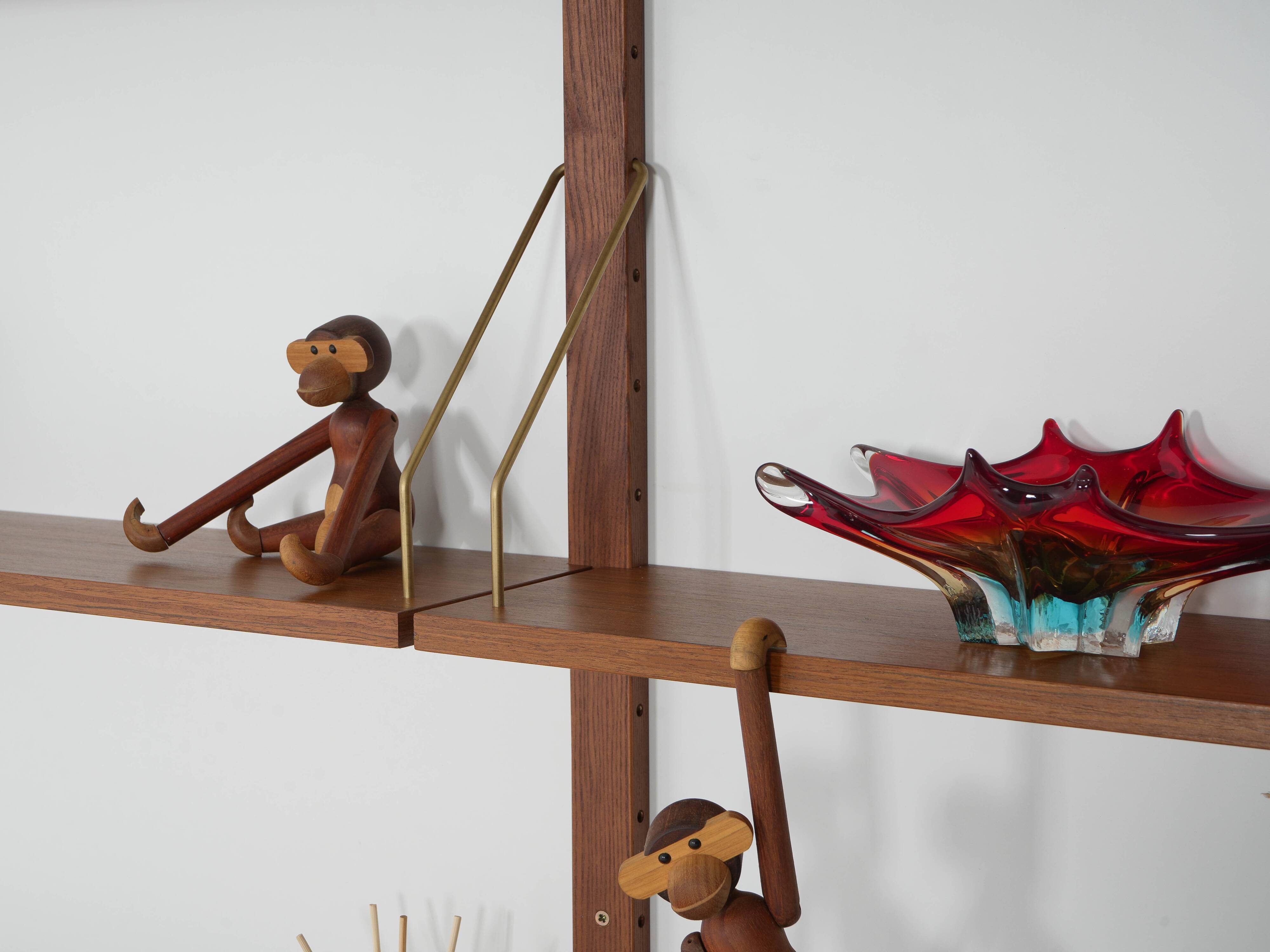 Teak modular shelving unit, Danish design, 1960s, made in Denmark