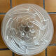 Art Deco ceiling light with wrought iron support