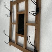 Portemanteau miroir moderniste vintage 1940