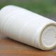 Vintage West Germany 69025 ceramic vase white with iridescent ribbon, collection, decorative vase