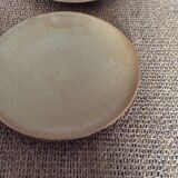 4 stoneware plates