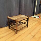 Tabouret recouvert de jonc, Hollande, années 1960