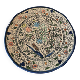 Superbe assiette décorative en céramique arménienne traditionnelle, en