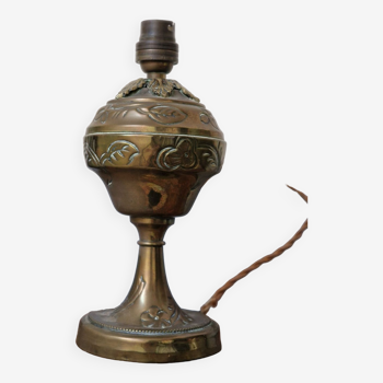Antique copper lamp foot