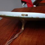 Green saucer pendant light